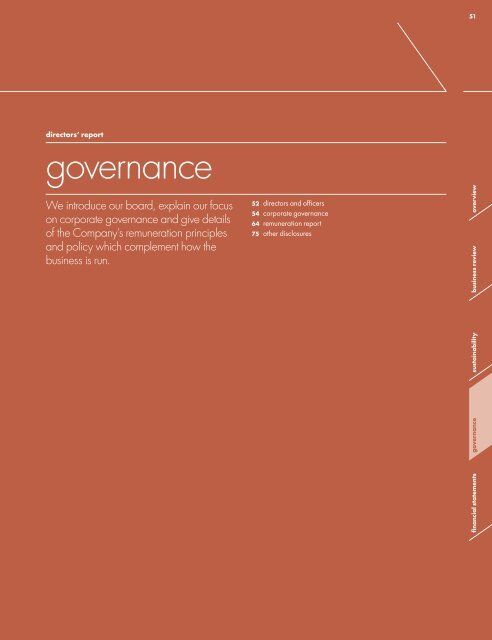 Rexam annual report 2010 - Governance