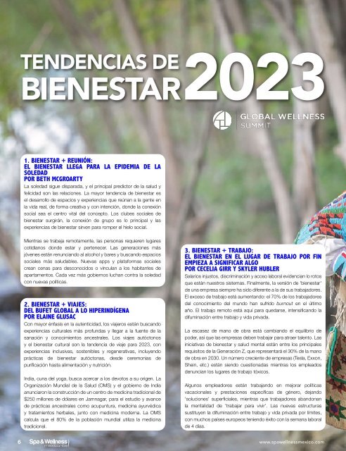 Spa & Wellness MexiCaribe 49, Primavera 2023