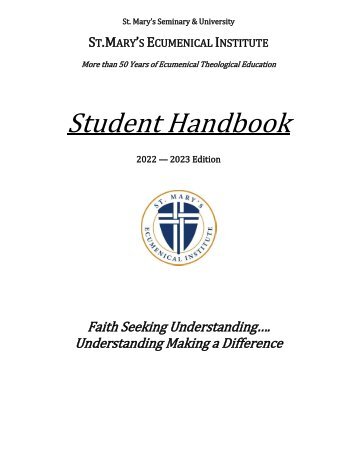 EI Student Handbook 2022-2023