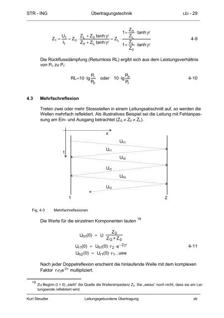 Leitungsgebundene Übertragung - steudler