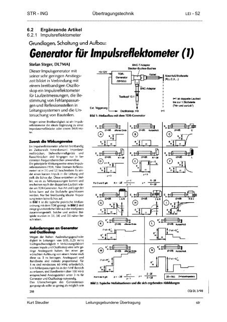 Leitungsgebundene Übertragung - steudler