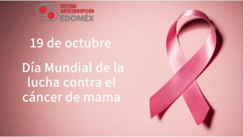 19 de octubre. Día Mundial de la lucha contra el cáncer de mama.