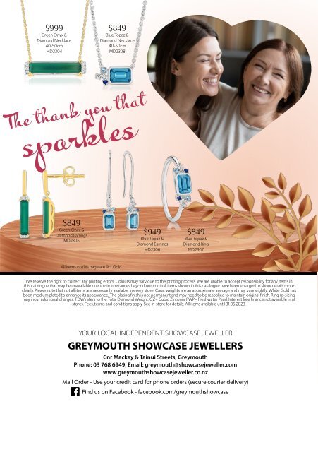 Mothers Day 2023 - Greymouth Showcase Jewellers 