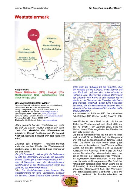 Weststeiermark - Weinritter Steiermark