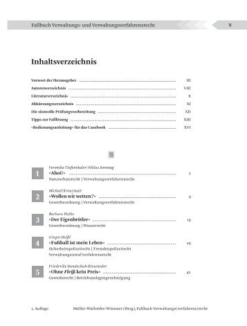 Inhaltsverzeichnis 1 2 4 5 3 - Jan Sramek Verlag