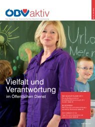 Vielfalt und Verantwortung - die ÖBV