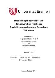 Modellierung und Simulation von Zerspanverfahren mithilfe der ...