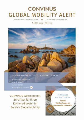 CONVINUS Global Mobility Alert - Week 12.2023
