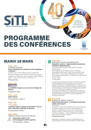 SITL 2023 - Programme