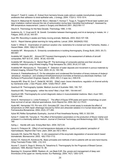 thermology - Comp-webserver home page