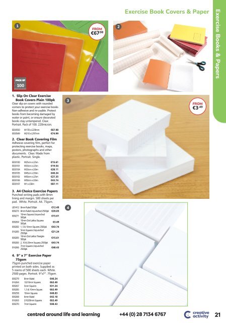 Creative Activity Stationery & Copy Book Brochure 2023 EUR