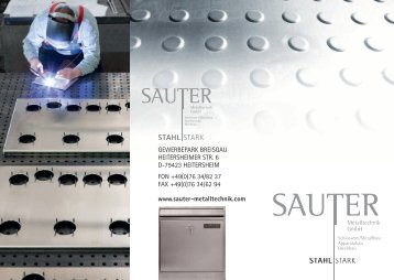 Download PDF - SAUTER Metalltechnik GmbH