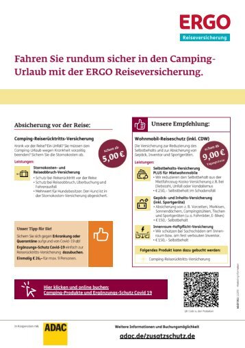 ADAC- 9 Euro-Camping-RRV-Wohnmobil-Reiseschutz