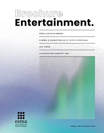 Entertainment Brochure ESMA - janvier 2023