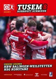 TUSEM Essen | Hallenheft 08 | Saison 2022/23