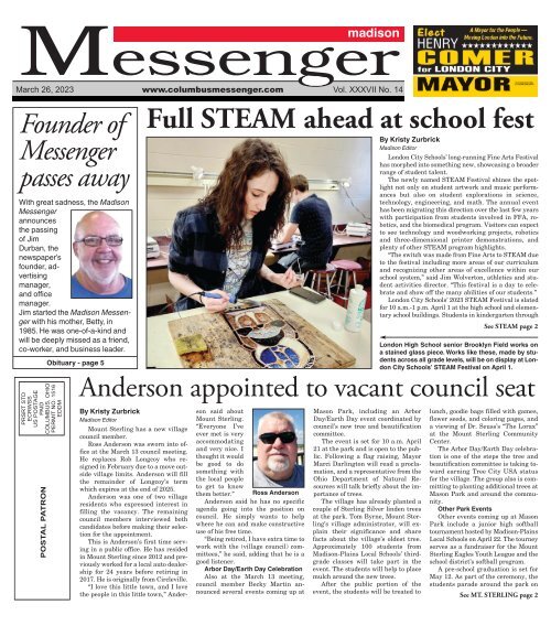 Madison Messenger March 26th 2023