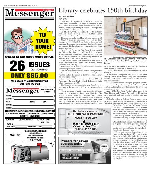 Groveport Messenger - March 26th, 2023