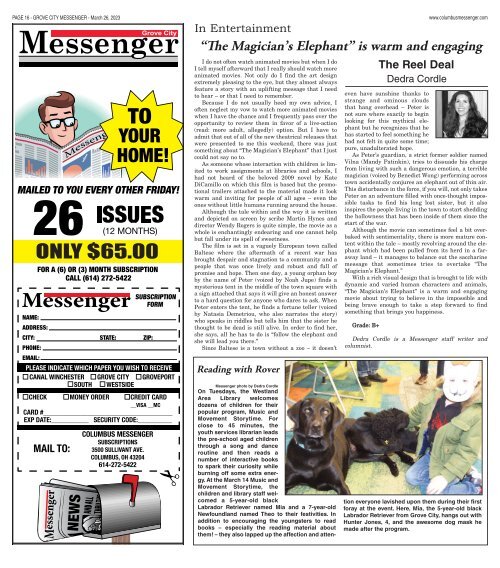 Grove City Messenger - March 26th, 2023