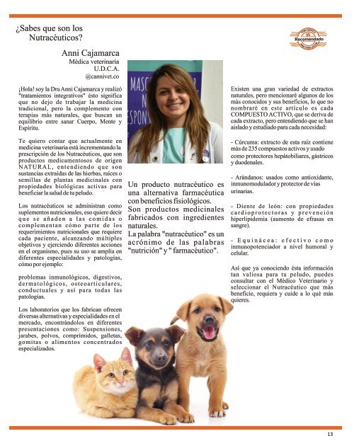 Edición Digital Revista Natural...Mente Animal - Marzo de 2023