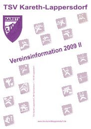 VI 2009 / II 36. Jahrgang - TSV Kareth-Lappersdorf