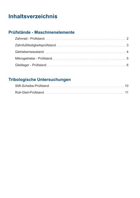 Prüfstand - Lehrstuhl für Kunststofftechnik