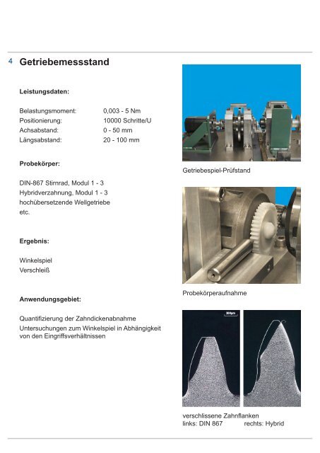 Prüfstand - Lehrstuhl für Kunststofftechnik