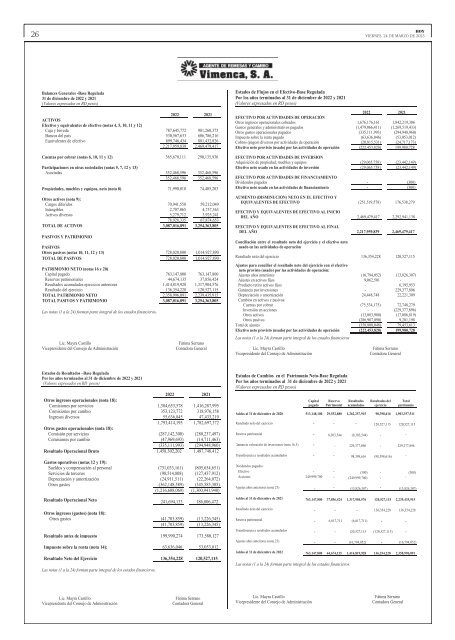 Edición impresa, viernes 24 de marzo de 2023