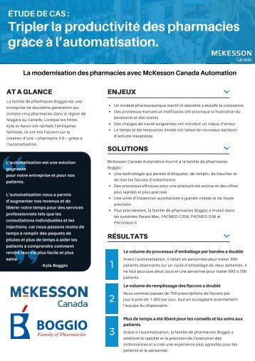 Étude de case - Tripler la productivité des pharmacies grâce à l’automatisation.