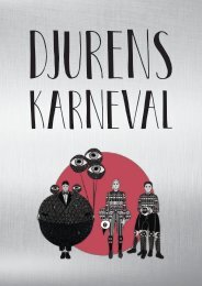 Skånes Dansteater Djurens Karneval program