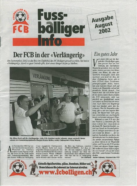 Ausgabe 32 - August 2002 - FC Bolligen