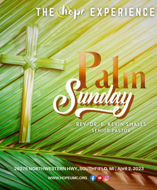 April 2 2023 Bulletin Palm Sunday April 2 2023 Bulletin Palm Sunday