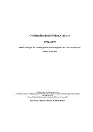 Ortsfamilienbuch Dolina/Galizien 1794-1870