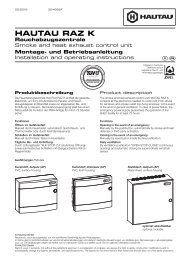 HAUTAU RAZ K Rauchabzugszentrale - HAUTAU GmbH