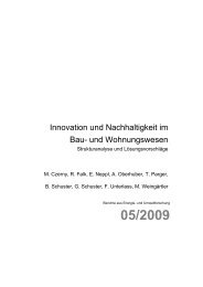 Innovation und Nachhaltigkeit im Bau- und Wohnungswesen - FGW