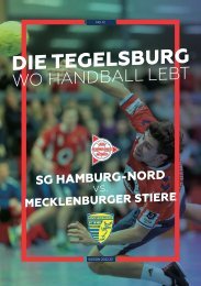 Die Tegelsburg - Wo Handball lebt - Hallenheft SG Hamburg-Nord vs. Mecklenburger Stiere