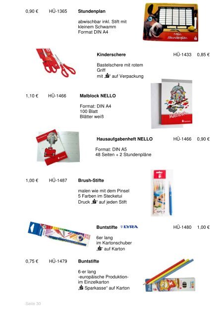 Werbeartikel-Katalog für Sparkassen - huemmer-werbung.de