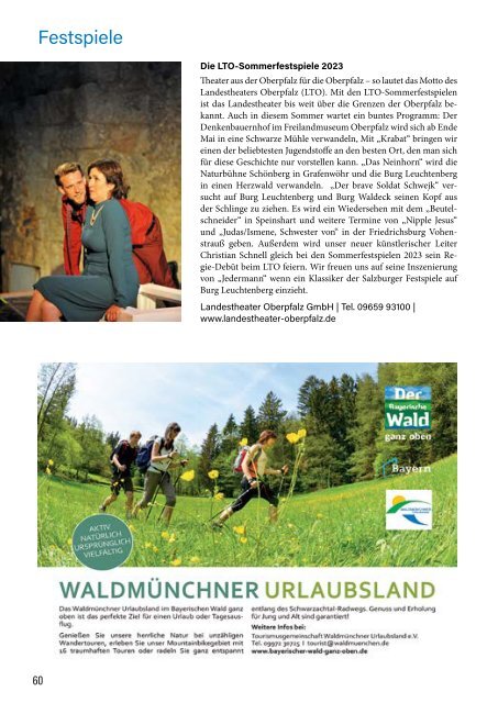 Freizeitmagazin Oberpfälzer Wald Frühling 2023