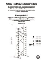 Aufbau- und Verwendungsanleitung Krause Corda Montagegerüst