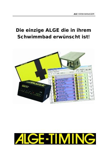 2 Schwimmen - ALGE-TIMING Schweiz