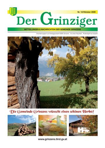 Der Grinziger - Gemeinde Grinzens - Land Tirol
