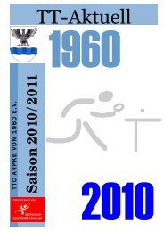 TT-Aktuell Saison 2010/2011 - TTC Arpke