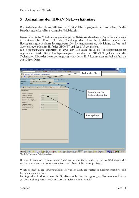 Diplomarbeit - von Werner Schuster