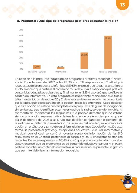 Informe Final: Sondeo de Audiencias con Chatbot