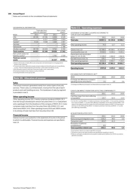 SECURITAS AB Annual Report 2011