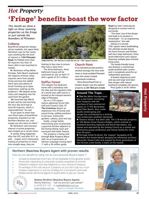 Pittwater Life April 2023 Issue