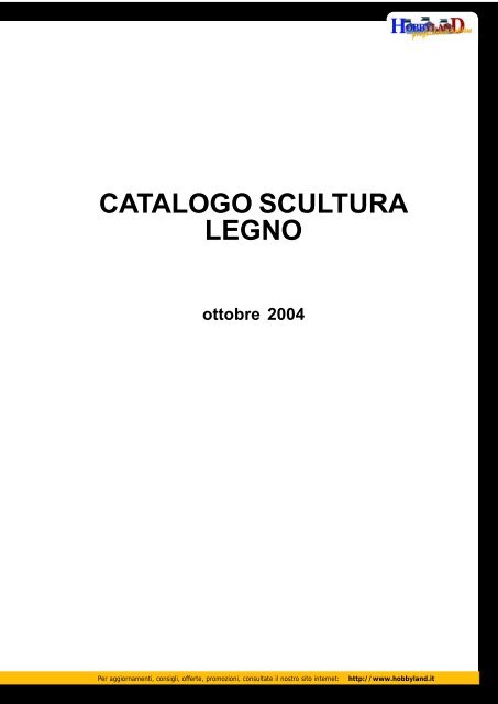 CATALOGO SCULTURA LEGNO - Hobbyland