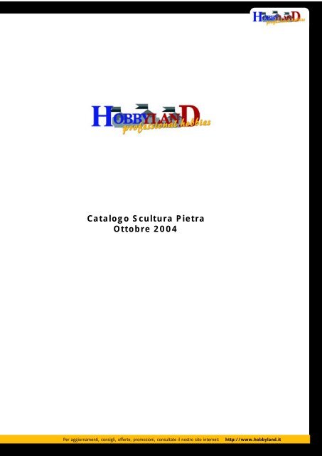 CATALOGO SCULTURA LEGNO - Hobbyland