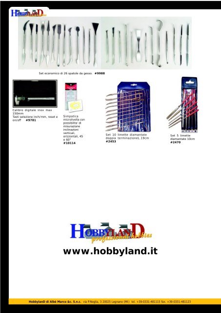 CATALOGO SCULTURA LEGNO - Hobbyland