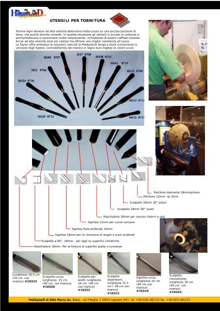 CATALOGO SCULTURA LEGNO - Hobbyland