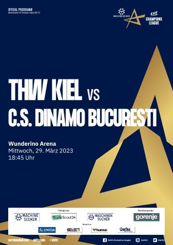 ZEBRA Hallenheft THW Kiel vs. C.S. Dinamo Bucuresti